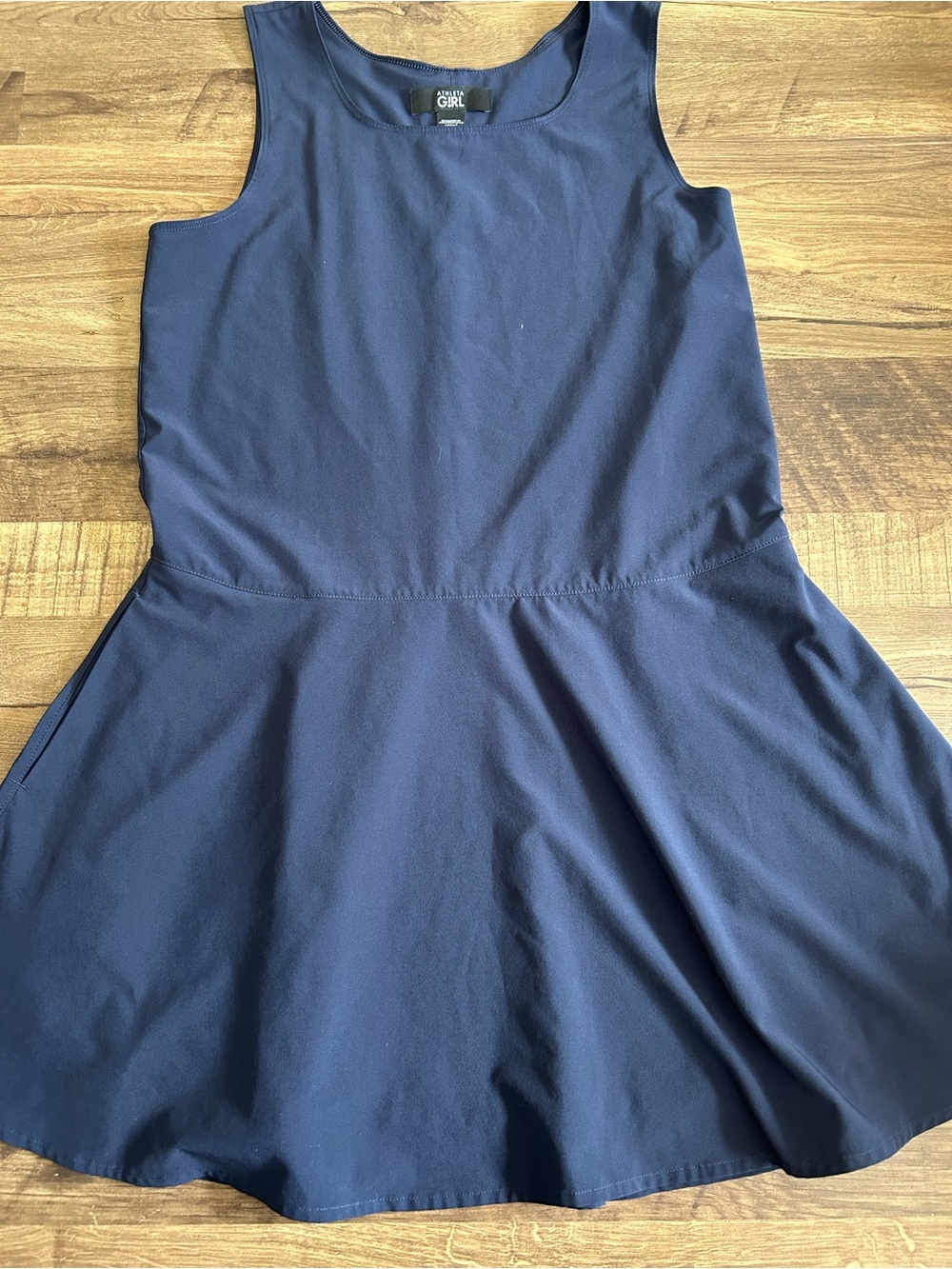 Athleta Girl Navy School Day Dress with Pockets - Size -XL (14) or Women’s Sm